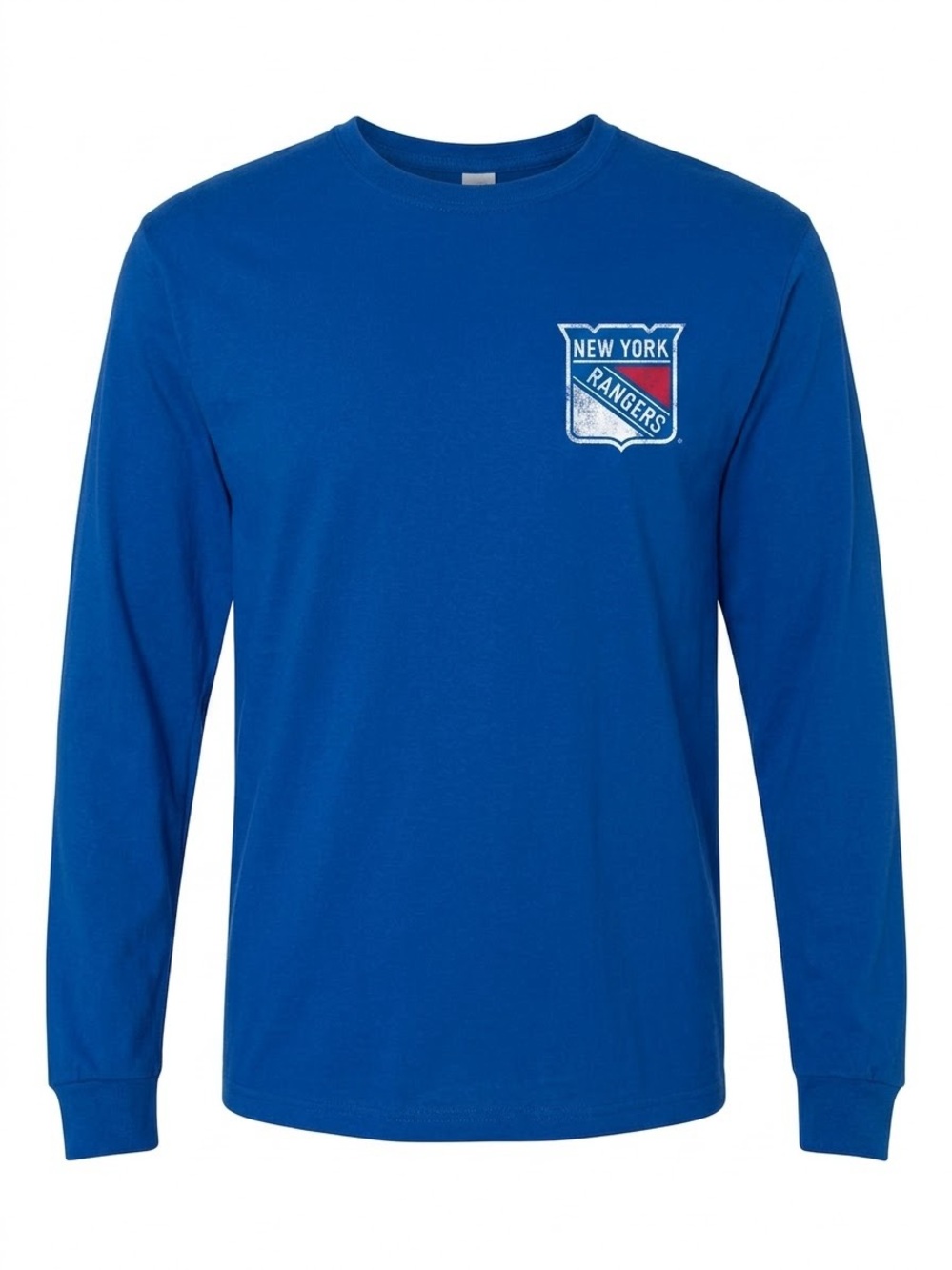 New York Rangers Men's Long Sleeve Crew Tee - Royal Blue